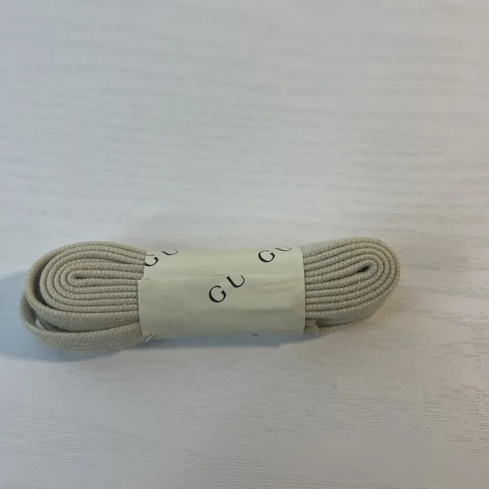 New Beige Gucci Lace Shoe Laces Authentic